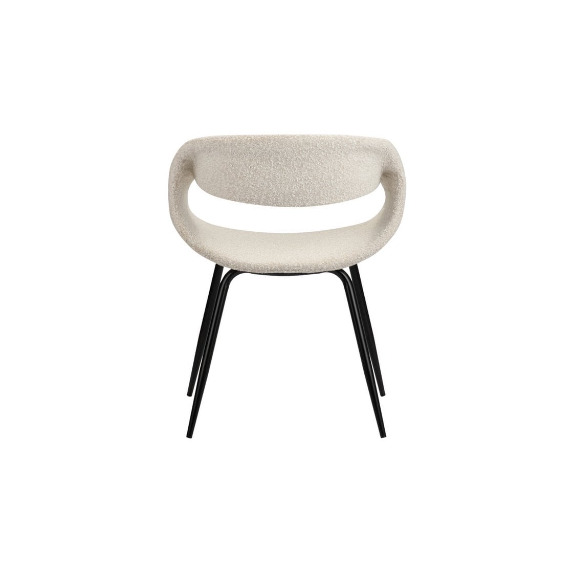 Krēsls Whale Boucle White Pearl - Komplektā 2 Gabali