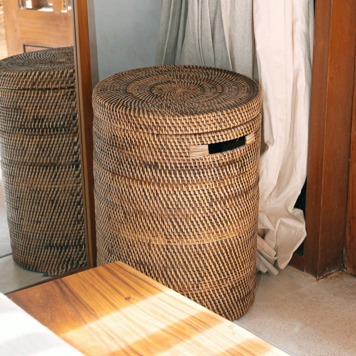 Veļas Grozs Sari Boho Natural Rattan