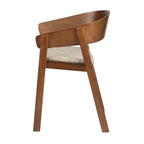 Ēdamistabas Krēsls Edo Walnut - Komplektā 2 Gabali