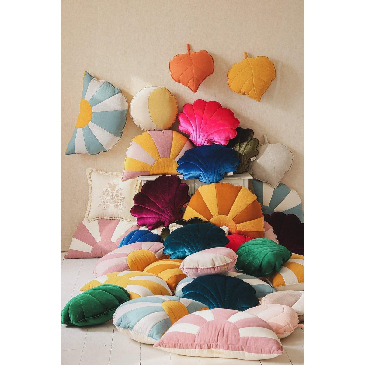 Spilvens Shell Velvet Khaki Pearl