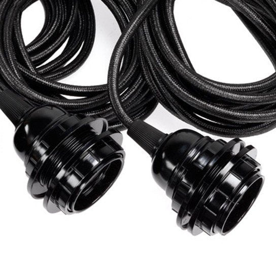 Griestu Stiprinājumu Komplekts Black - 3 Izvadi