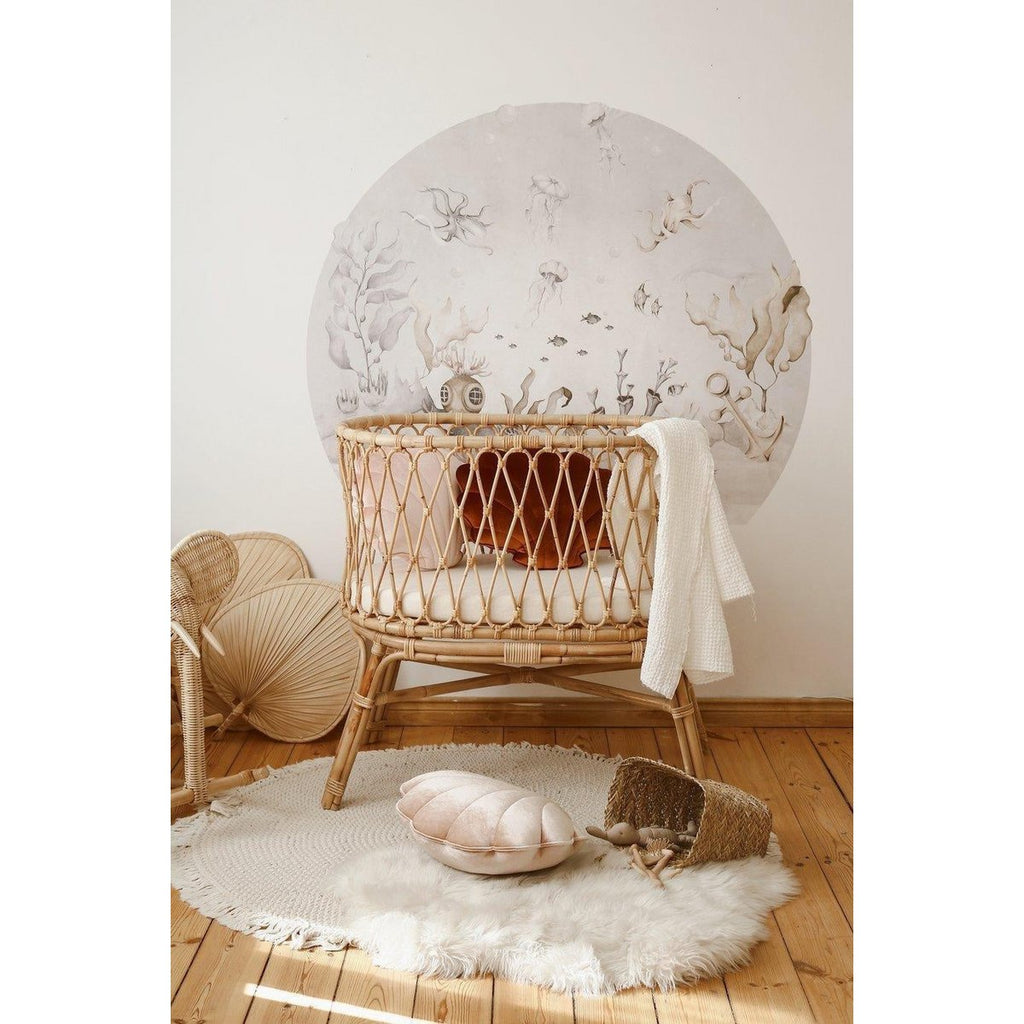 Spilvens Shell Velvet Beige Pearl