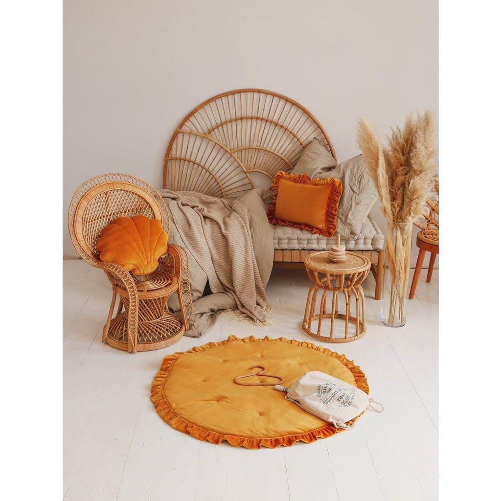 Spilvens Velvet Mustard