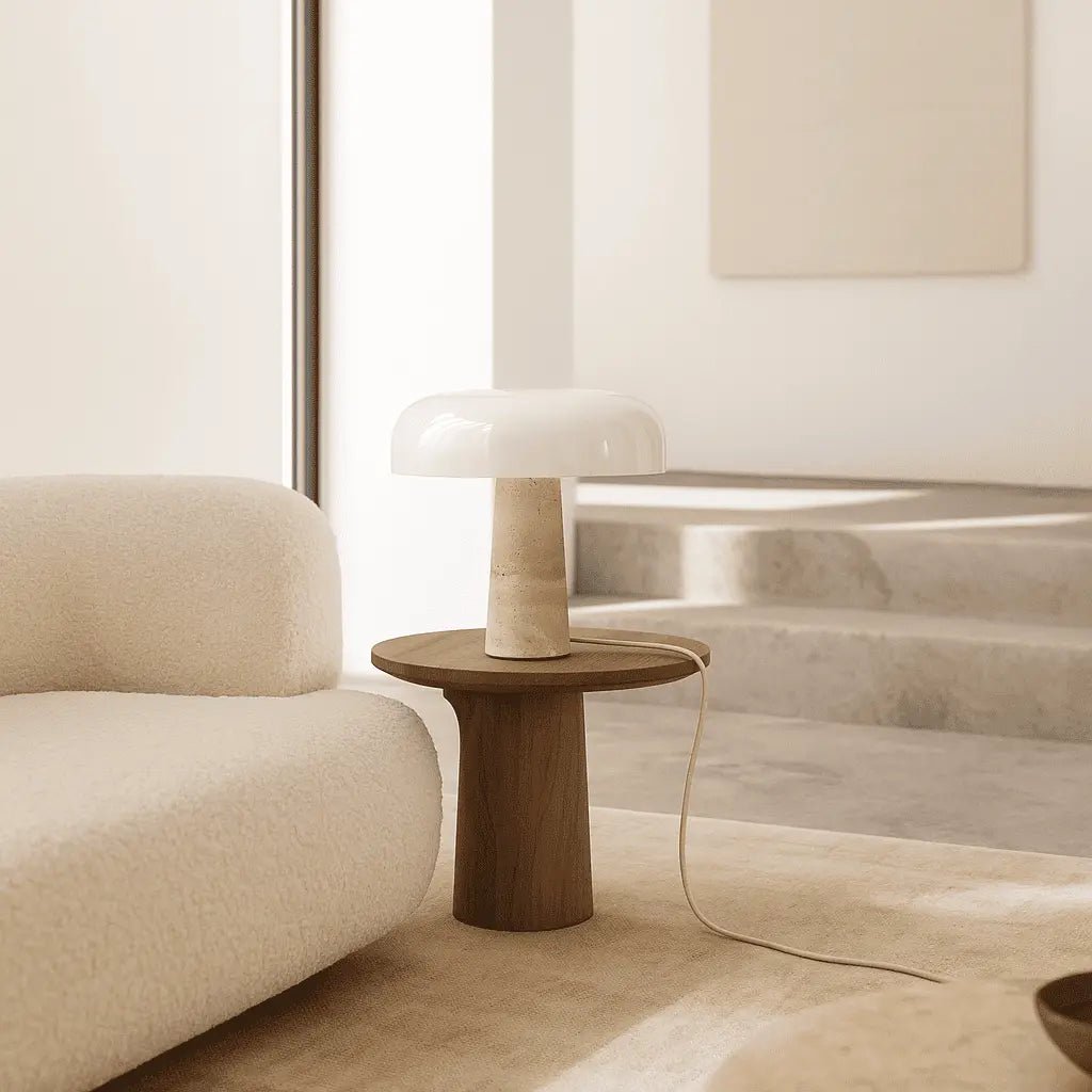 Galda Lampa Emily Travertine