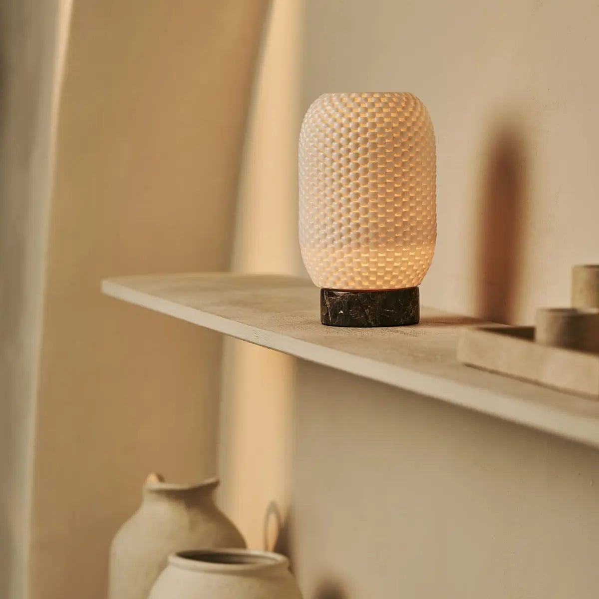 Galda Lampa Aurora Dark Brown