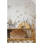 Spilvens Shell Velvet Beige Pearl