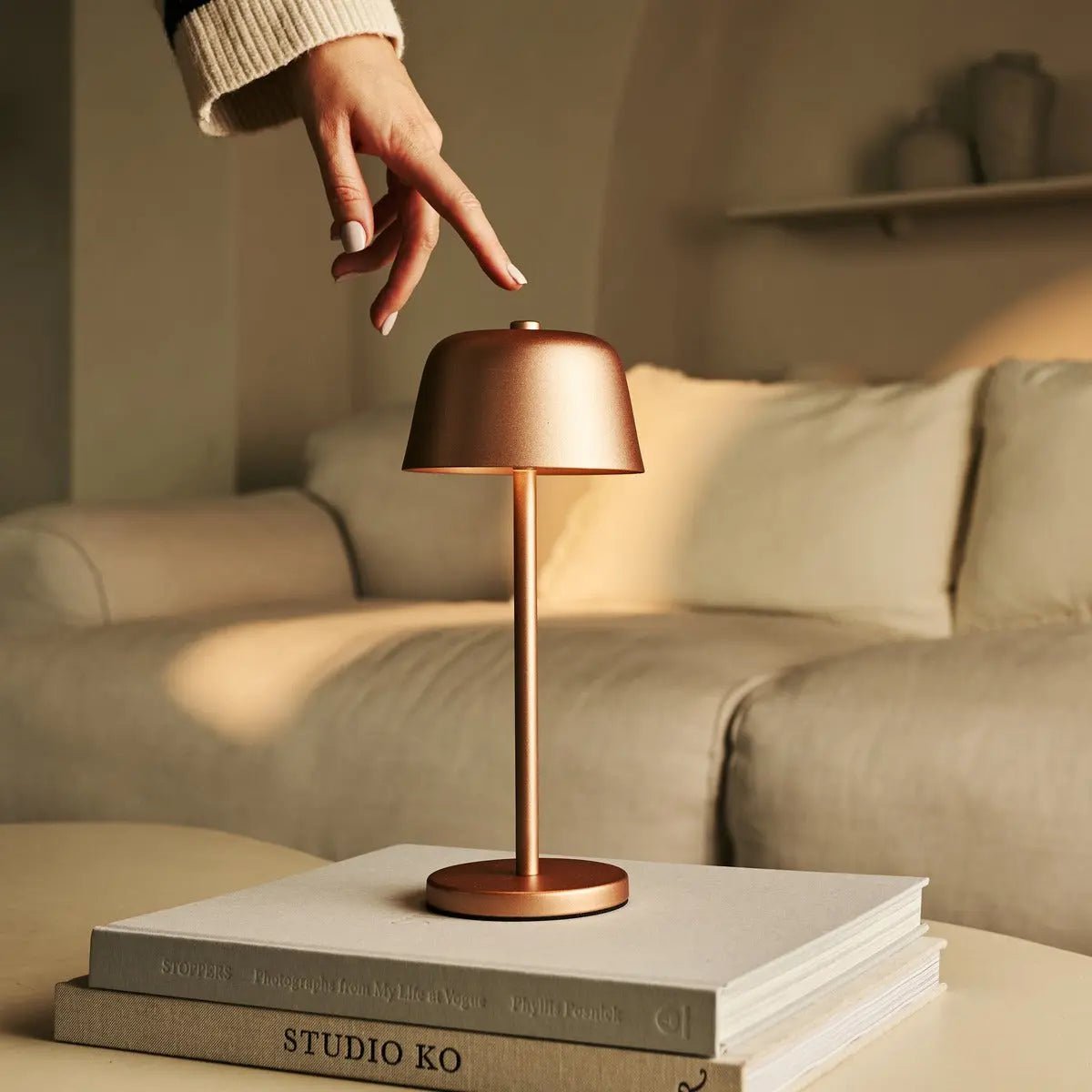 Galda Lampa Anton Copper