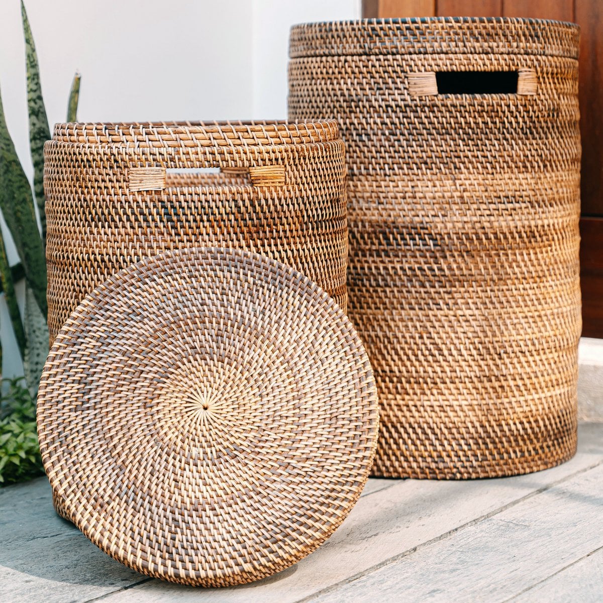 Veļas Grozs Sari Boho Natural Rattan