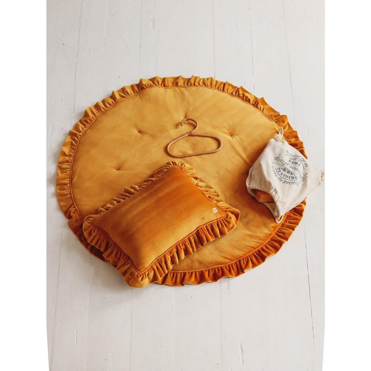 Spilvens Velvet Mustard