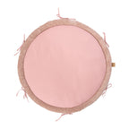 Baby Nest & Play Mat With Crib Bumper Braid - Powder Pink