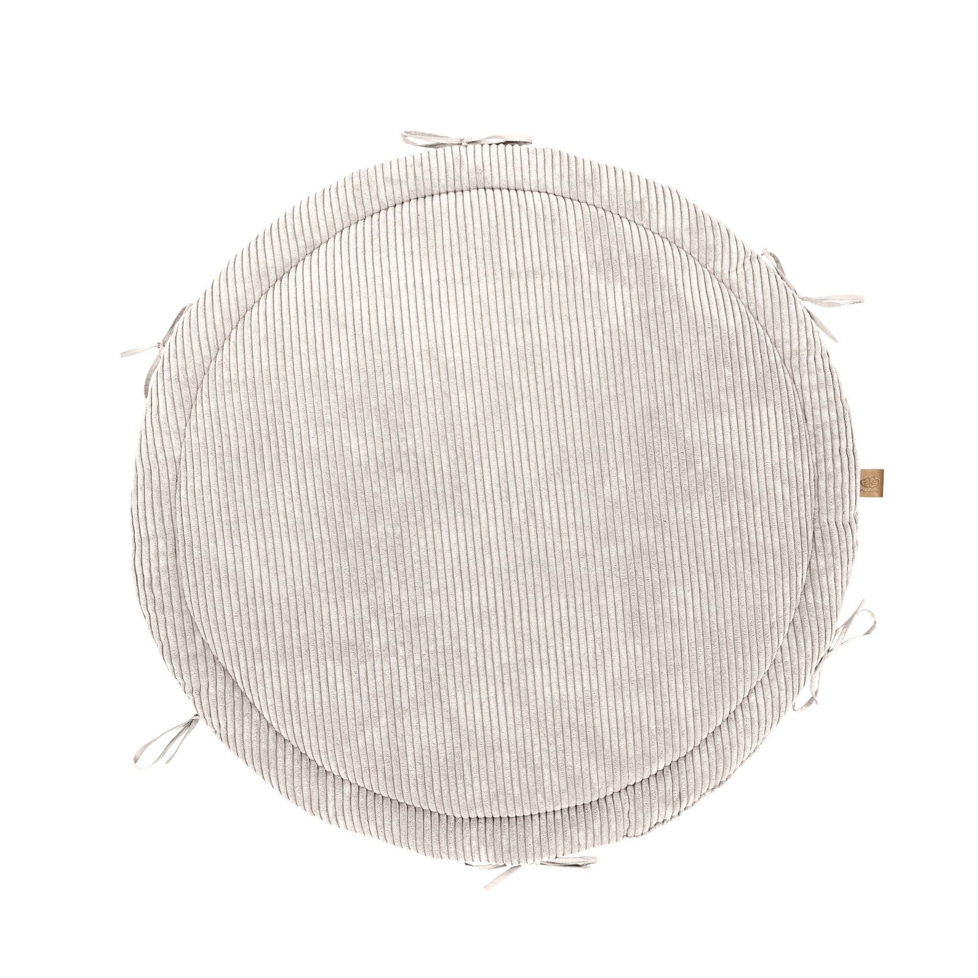 Baby Nest & Play Mat With Crib Bumper Braid - Vanilla