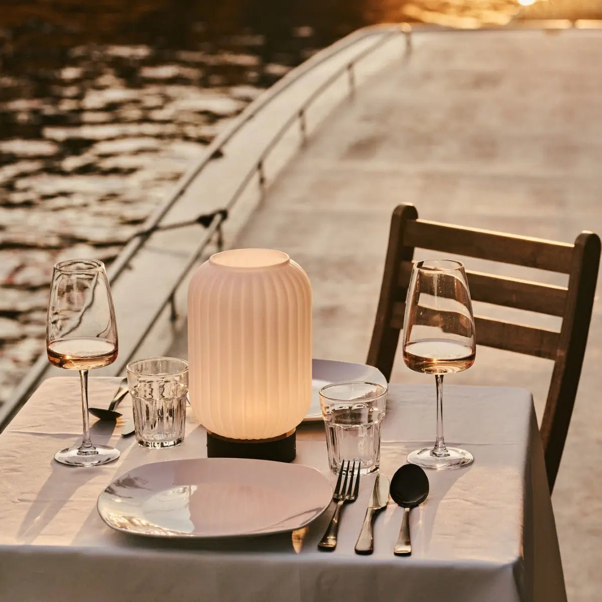 Table Lamp Lilly Dark Brown