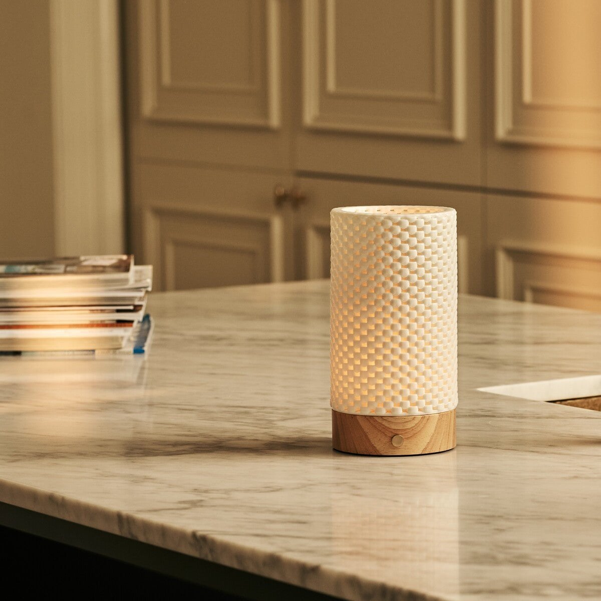 Galda Lampa Luna Light Brown