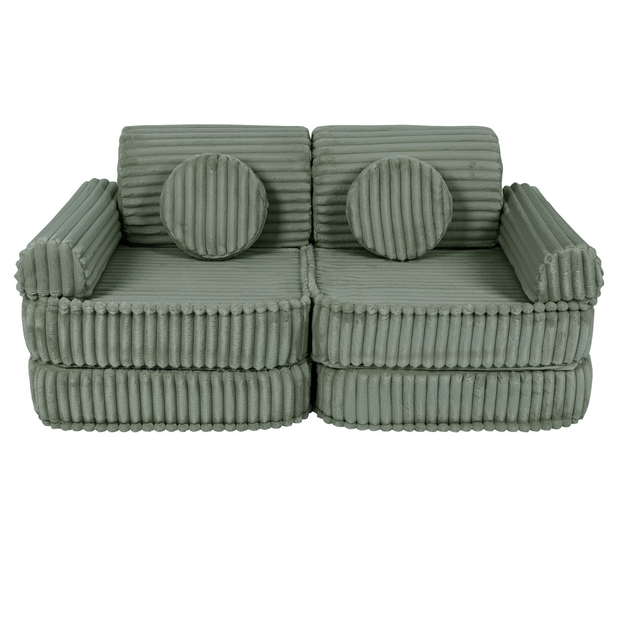 Medium Modular Sofa for Kids - Churros Sage Green