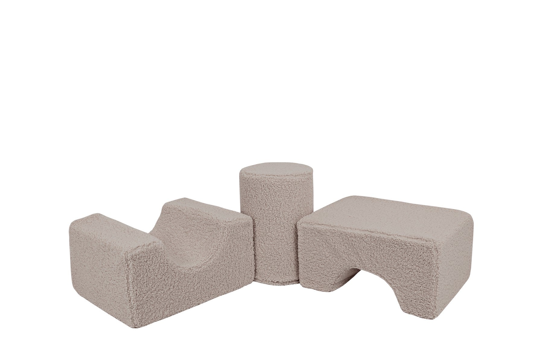 MeowBaby® Bearly Shape Set with 3 Elements - Gray